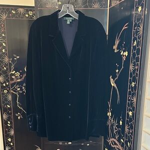 Ralph Lauren Midnight Velvet Top
